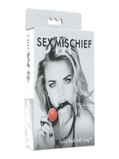 Sex & Mischief Solid Red Ball Gag 1